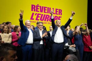 Nicolas Schmit, Olivier Faure, Raphael Glucksmann